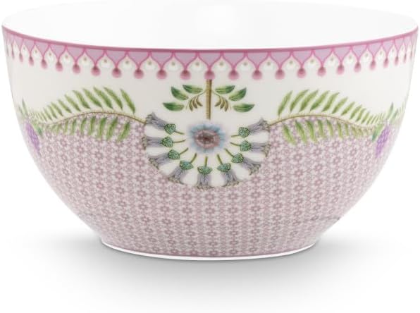 Pip Studio Lily&Lotus Frühstücksset 3tlg Weiss/lila