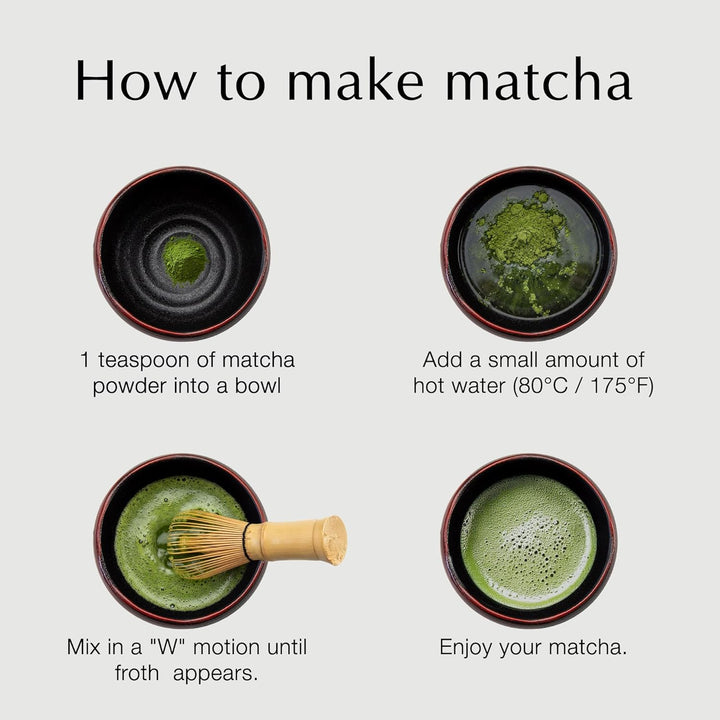 SASUGA Handgefertigte japanische Matcha-Schale, Mino-Ware Steingut Teeschale (Roter Pinselstrich) Ak