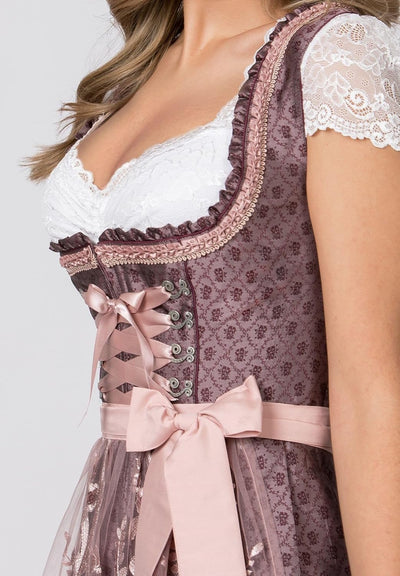 Stockerpoint Damen Dirndl Palina Kleid für besondere Anlässe 36 Bordeaux, 36 Bordeaux