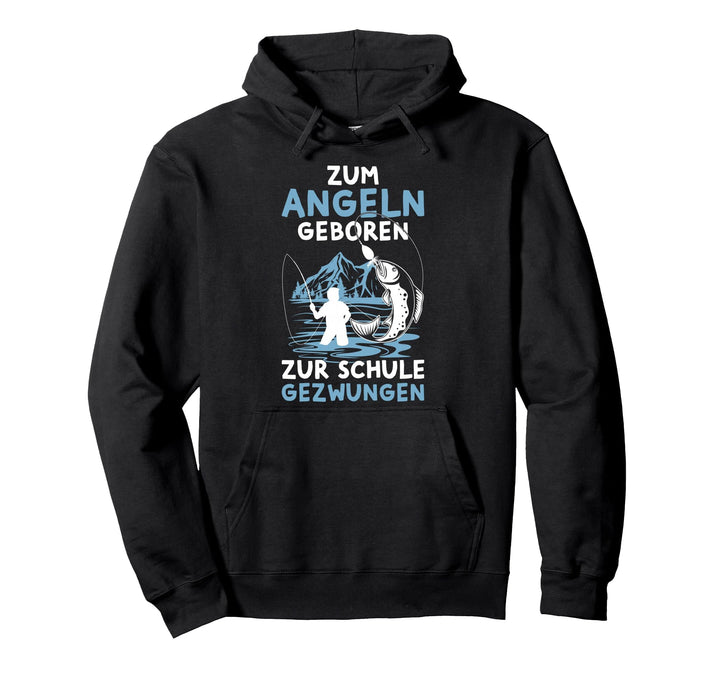 Zum Angeln Geboren Angler Fischer Kinder Junge Angel Pullover Hoodie
