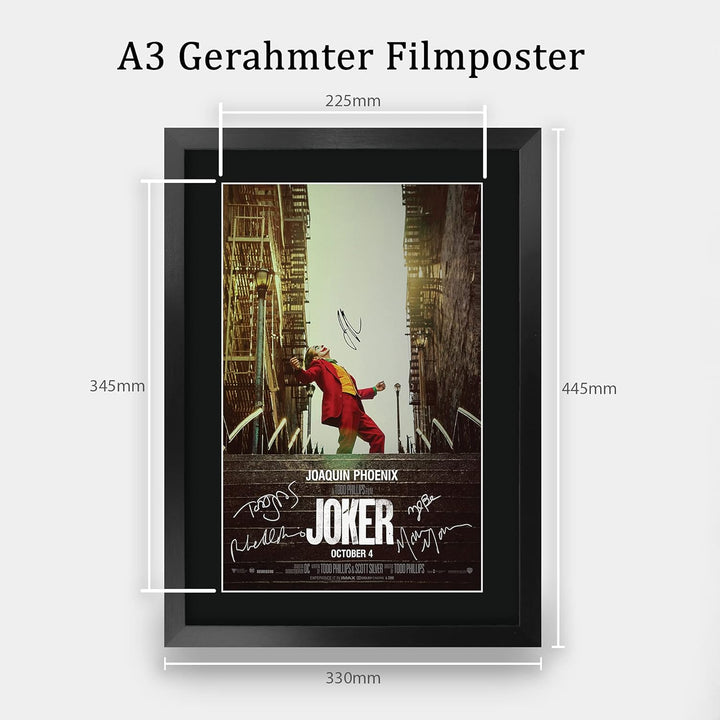 HWC Trading Joker The Cast Joaquin Phoenix Zazie Beetz Marc Maron Todd Phillips, gedrucktes Poster m