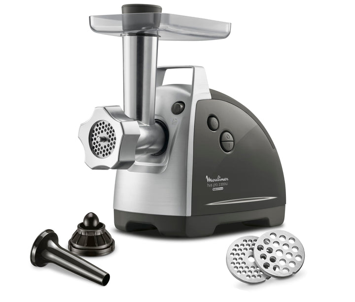Moulinex ME6868 Meat Mincer Fleischwolf | 2200 Watt | 4 Zubehörteile inbegriffen | sicheres Reverse-