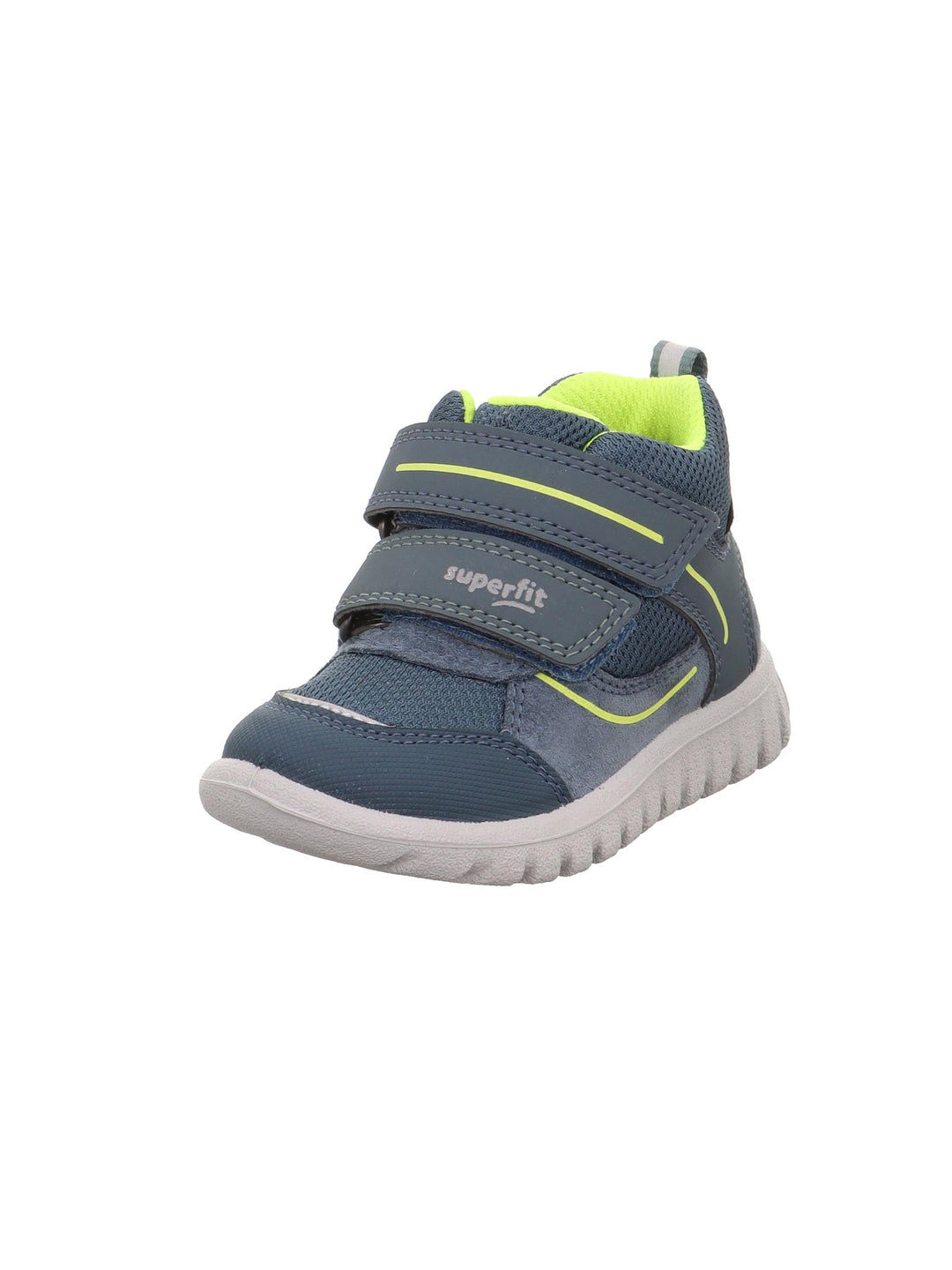 Superfit Jungen Sport7 Mini Sneaker, Blau Gelb 8000