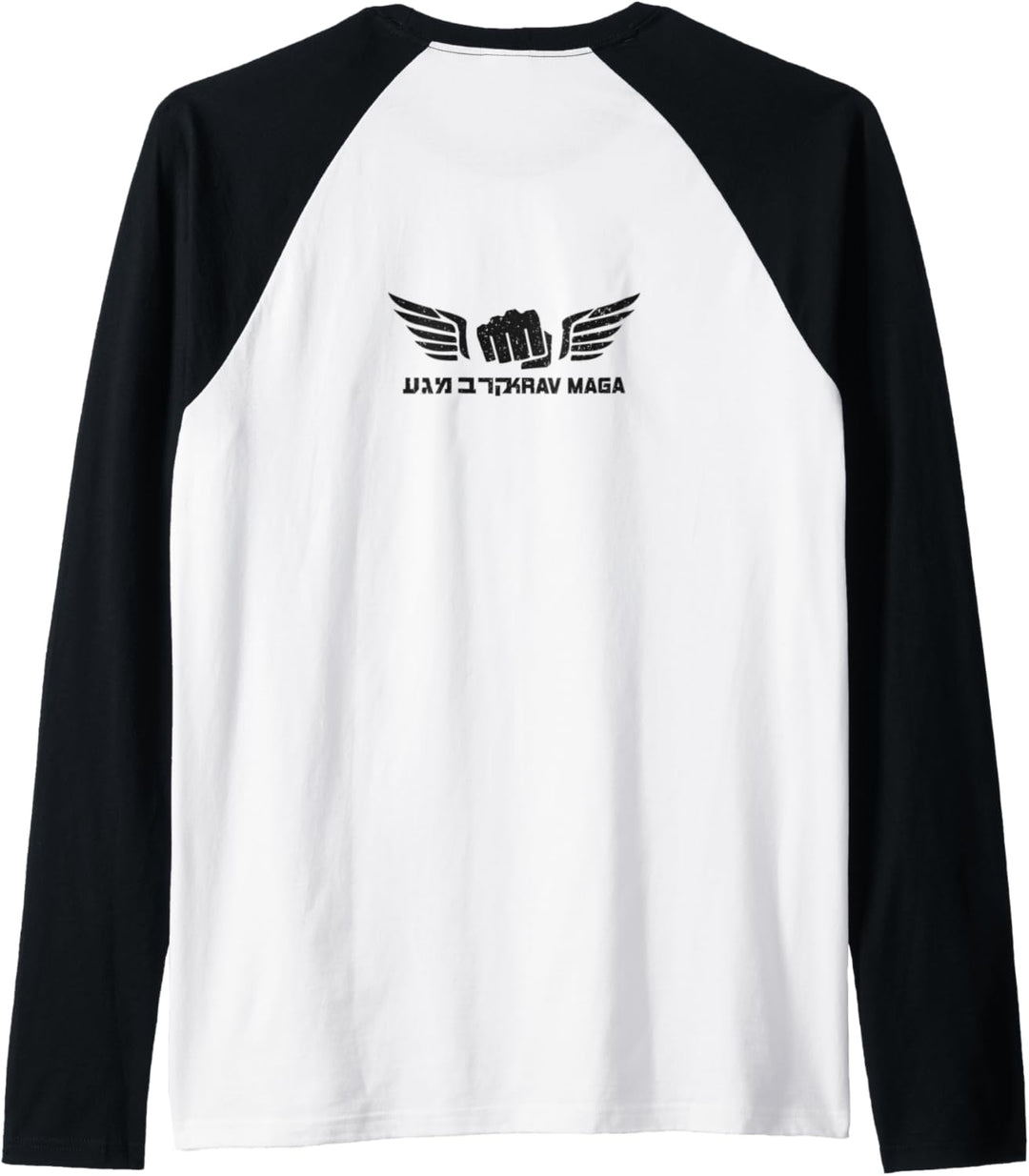 KRAV MAGA Shirt Israeli Combat System IDF Front Back Raglan