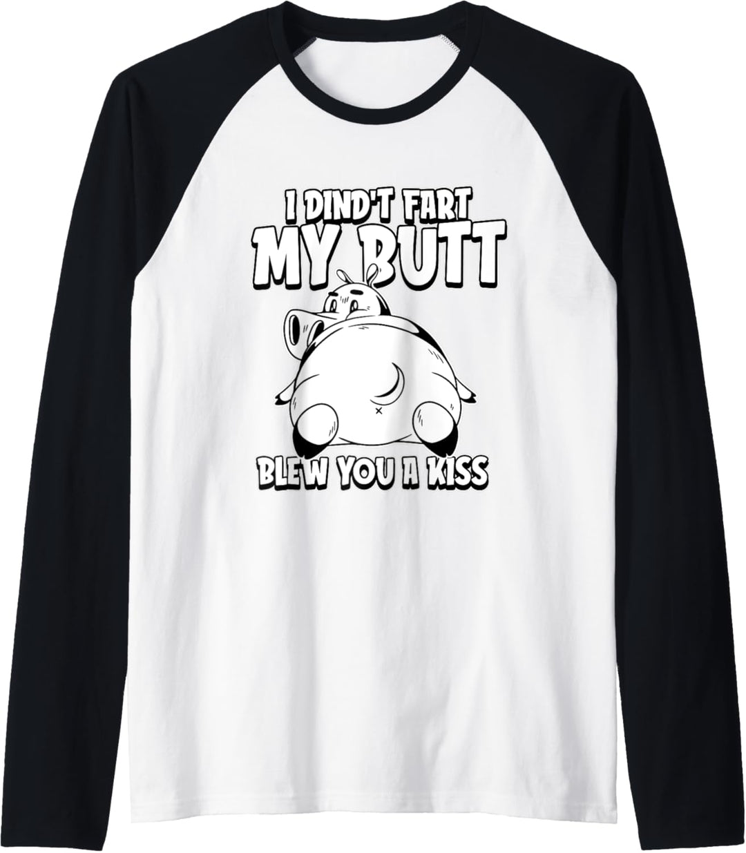 Lustig Nilpferd - Flusspferd Hippo Flusspferd Raglan