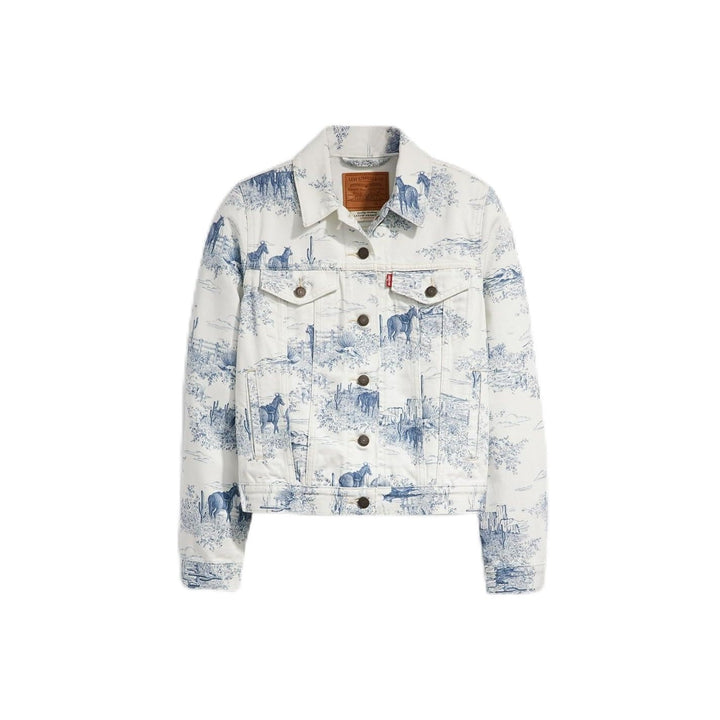 Levi's Damen Original Trucker Denim Jacke XS Western Toille, XS Western Toille