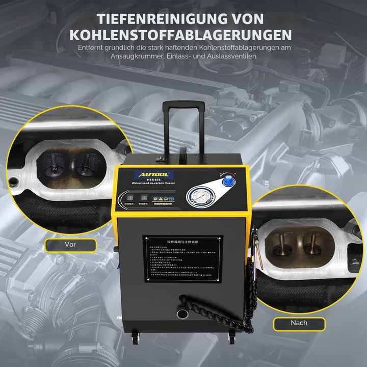 AUTOOL Walnut Blaster Cleaner, Automotor Kohlenstoffablagerungs Ansaugrohrventil Reinigungsmaschine