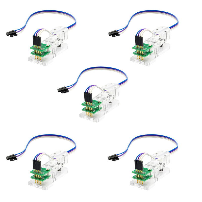 AZDelivery 5 X 4 Pin Programmer I2C Modul Test Werkzeug PCB Klemme 1 * 4P Gold-beschichtete Pogo Pin