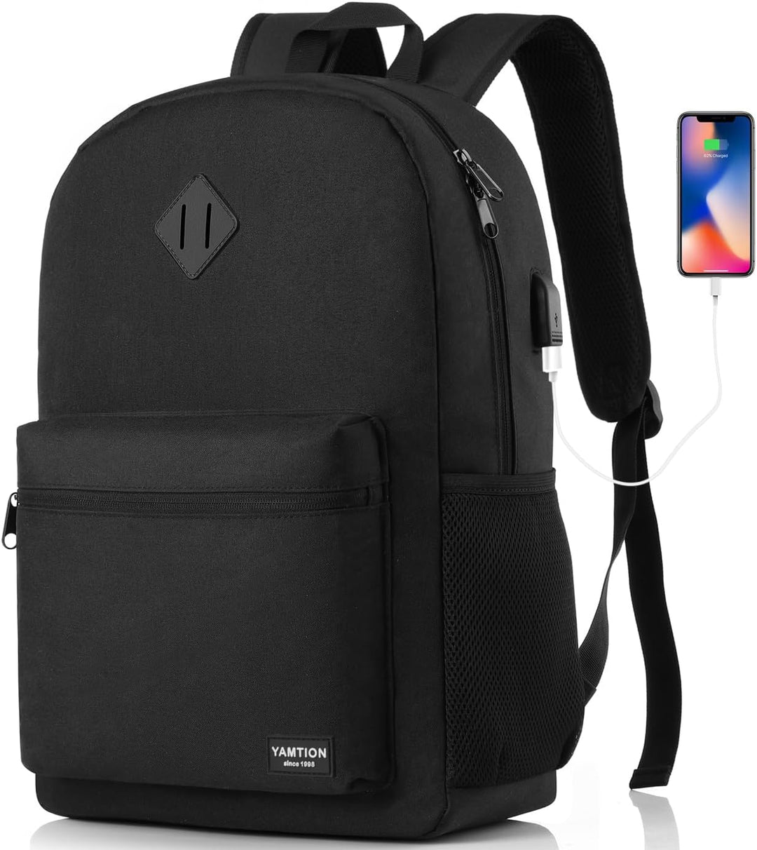 YAMTION 17,3 Zoll Rucksack Schule,Rucksack Herren und Damen,Schulrucksack Jungen Teenager Schulranze