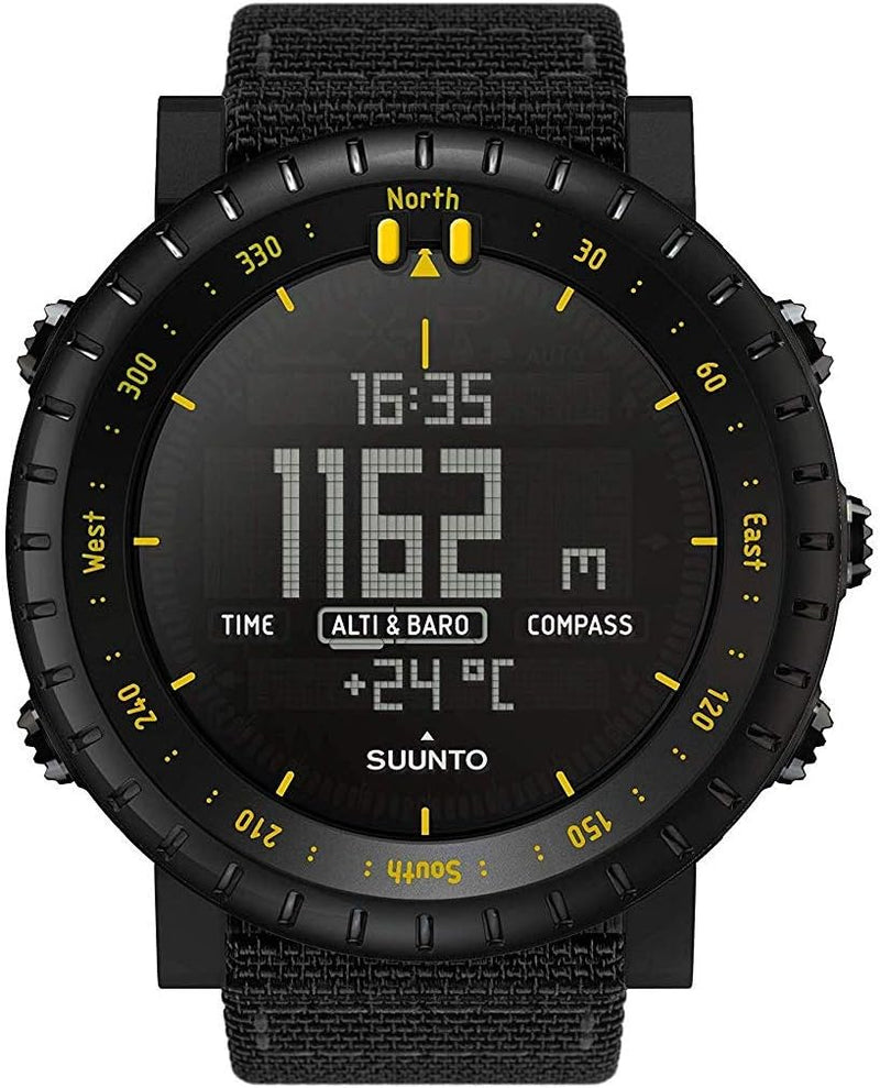 Suunto Core Outdoor-Sportuhr mit Höhenmesser, Barometer und Kompass Black Yellow Tx Suunto Core, Bla