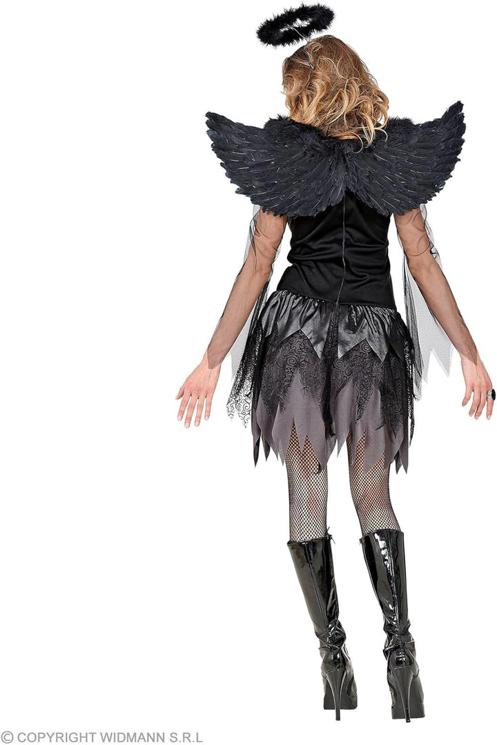 "DARK ANGEL" (dress, wings, halo) - (L), L