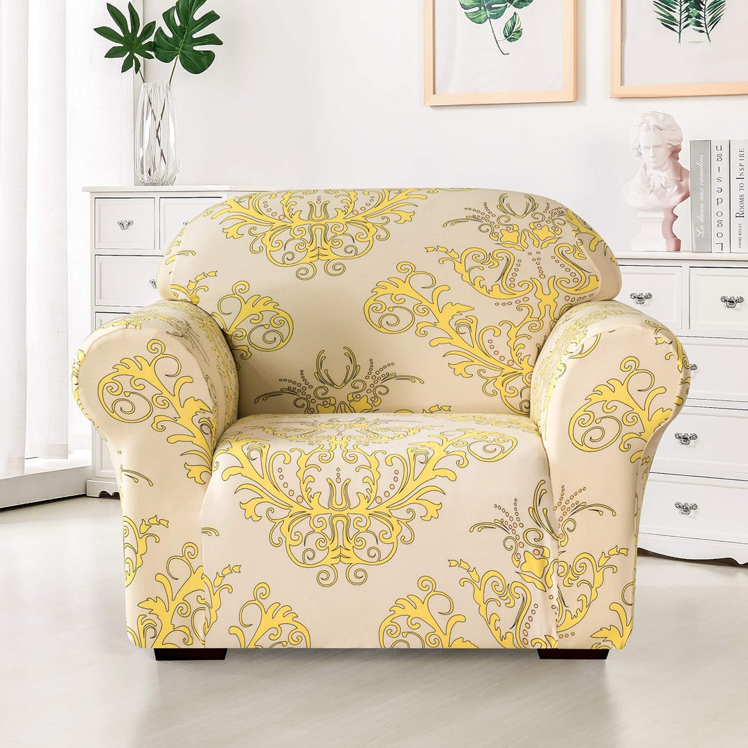 subrtex Weicher Stretch-Sofabezug, 1 Stück, Bedruckt, waschbar, Stuhl, Möbelschutz, elastische Couch