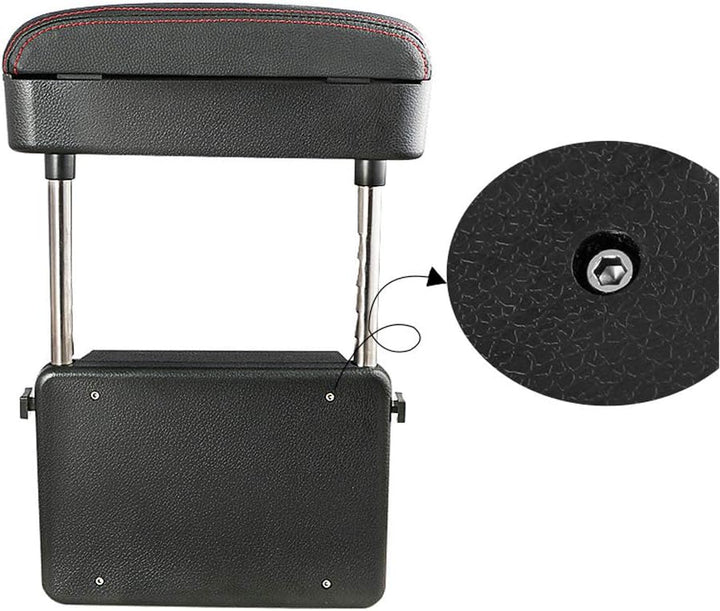 Muchkey Auto Armlehnen Universal Mittelarmlehne Kunstleder Aufbewahrungsbox Armlehne Mittelkonsole A