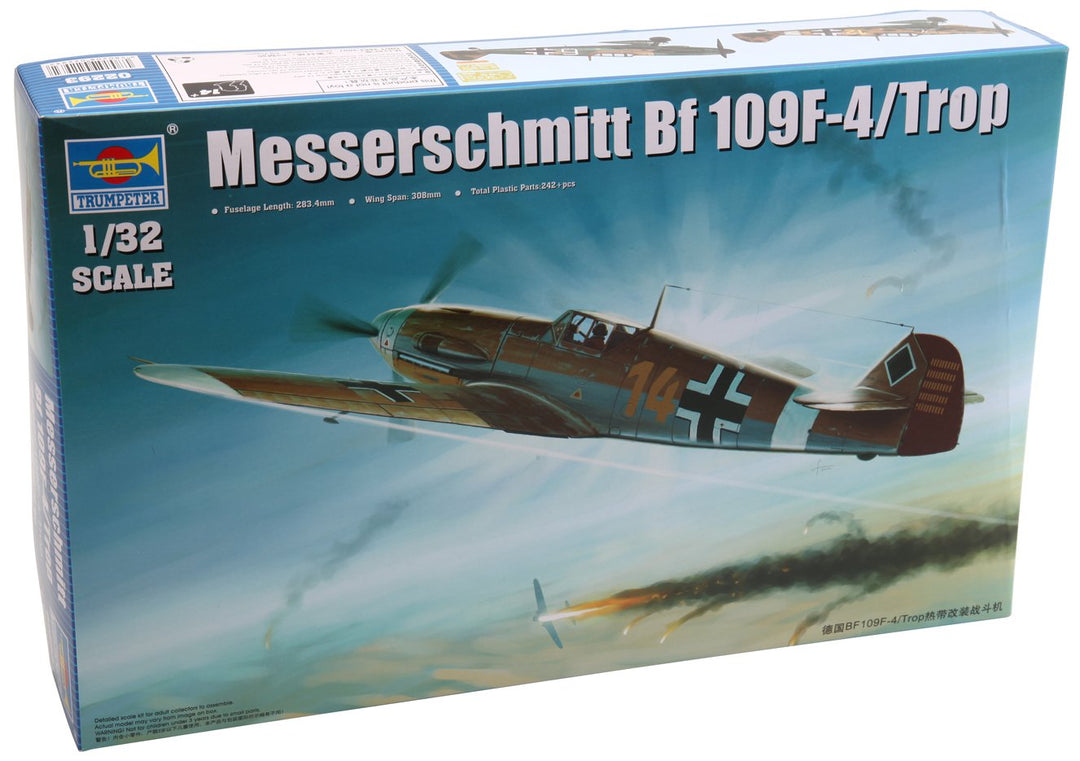 Trumpeter 02293 Modellbausatz Messerschmitt Bf109F-4/Trop