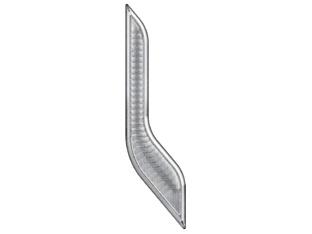 HELLA 2BA 013 333-111 Blinkleuchte - Shapeline Style Wing - LED - 24/12V - Anbau/Anbau - Lichtscheib