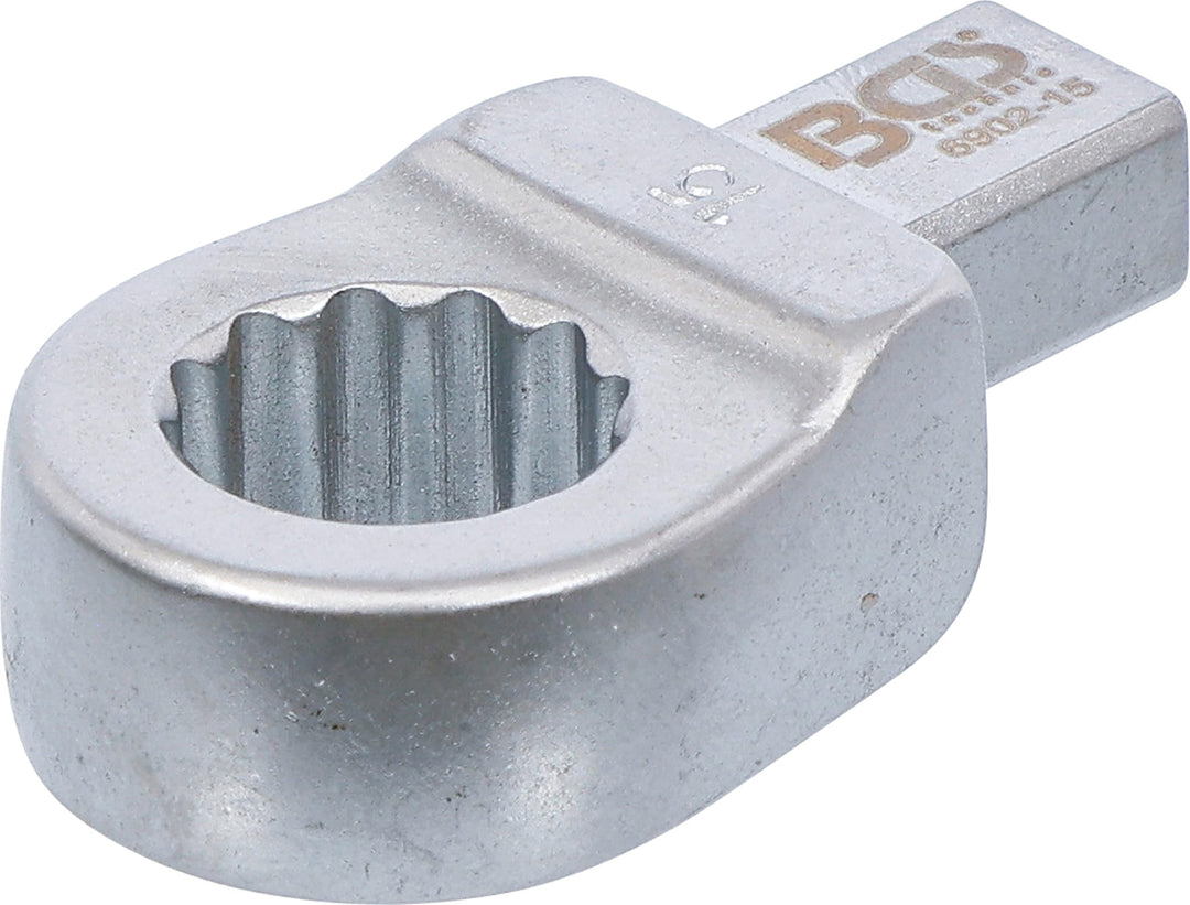 BGS 6902-15 | Einsteck-Ringschlüssel | 15 mm | Aufnahme 9 x 12 mm, 15 mm