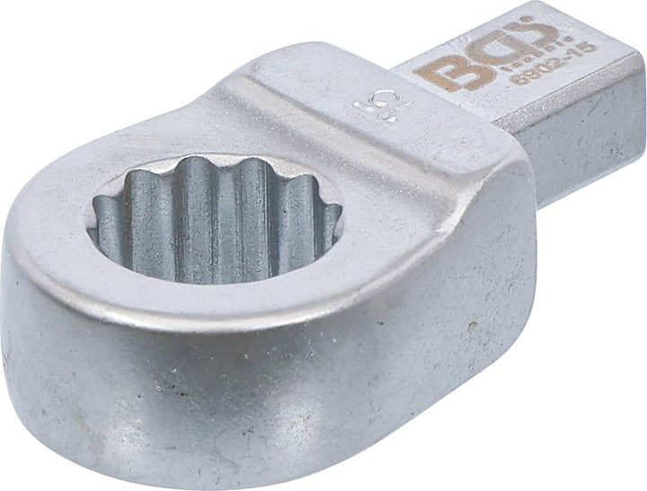 BGS 6902-15 | Einsteck-Ringschlüssel | 15 mm | Aufnahme 9 x 12 mm, 15 mm