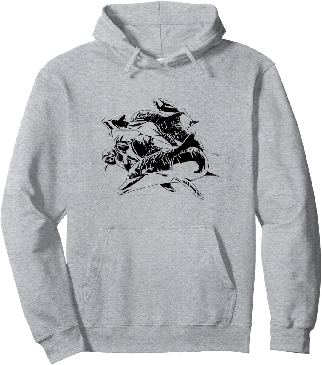 Delfin Tümmler Motiv Meeressäugetiere Tiere Ozean Delfine Pullover Hoodie