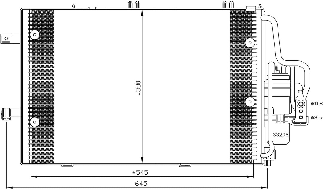NRF 35530 Kondensator, Klimaanlage