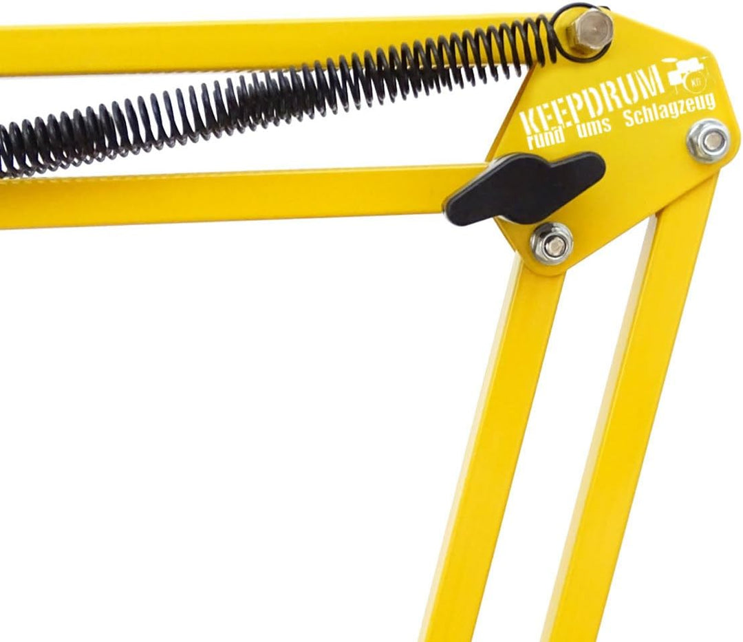 keepdrum NB35 YW Gelb Gelenkarm-Stativ + Mikrofonkabel 6m Gelb