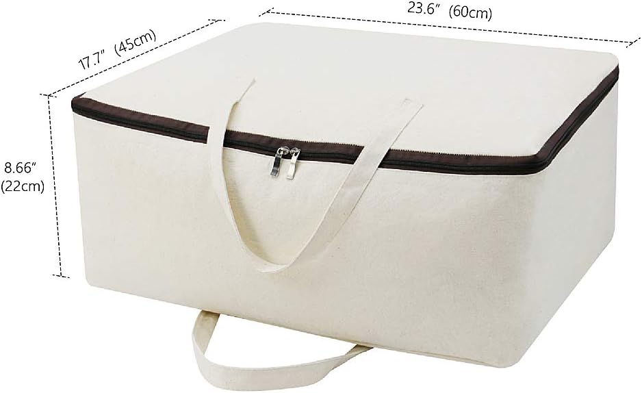 Grosse weiche Bettwäsche Tasche aus Segeltuch, Pullover mit Reissverschluss aus Naturbaumwolle | Auf