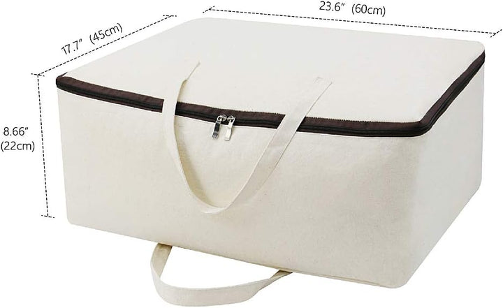Grosse weiche Bettwäsche Tasche aus Segeltuch, Pullover mit Reissverschluss aus Naturbaumwolle | Auf