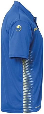 uhlsport Herren Score Polo Shirt Herren Poloshirt, L Azurblau/Limonengelb