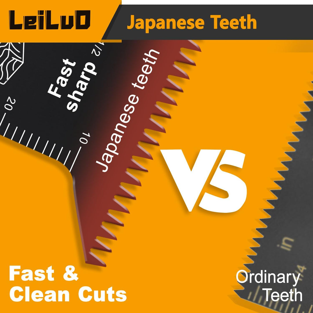 LEILUO 50Stk Multitool Sägeblätter Japanische Zähne Schnelles Schneiden CRV Material Universelles Zu