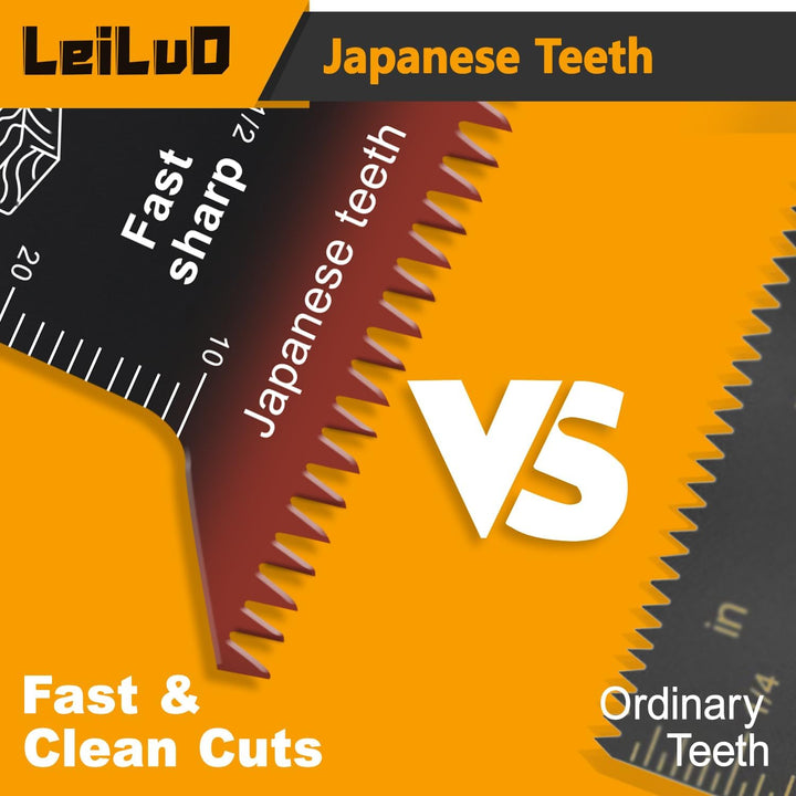 LEILUO 50Stk Multitool Sägeblätter Japanische Zähne Schnelles Schneiden CRV Material Universelles Zu
