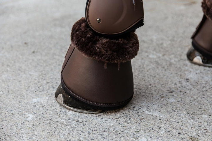 Kentucky Sprungglocken Leder LAMMFELL Farbe Pferdezubehör braun/braun XL marron/marron, XL marron/ma