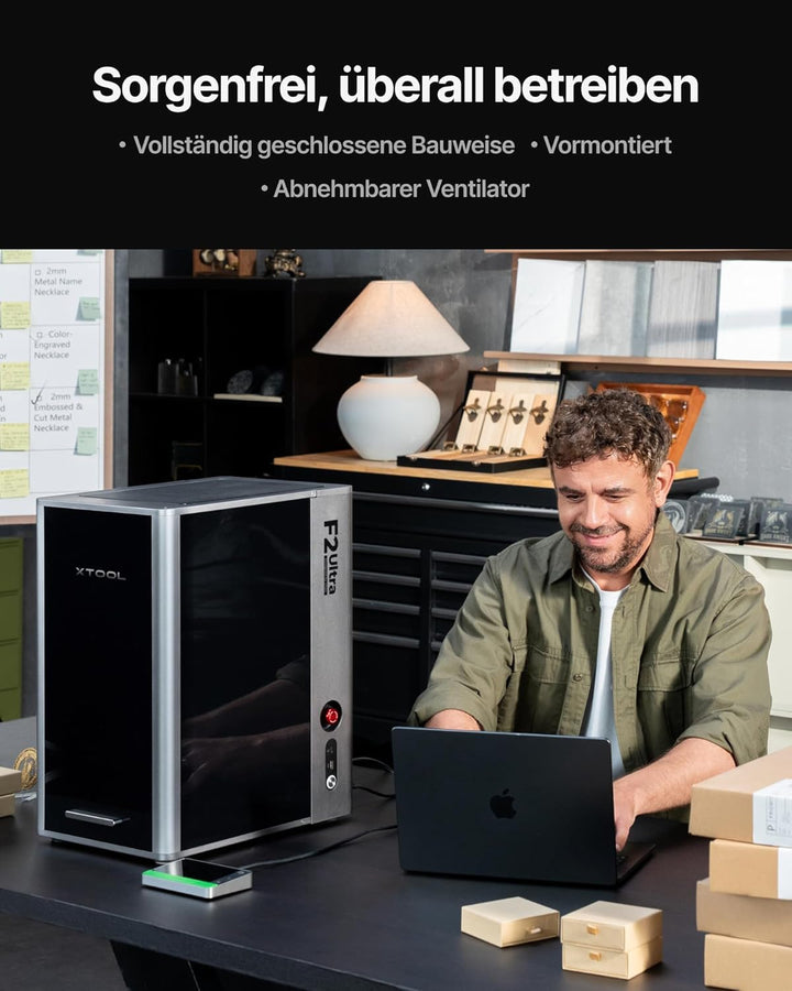 xTool F2 Ultra 60W MOPA &amp; 40W Diode Dual Laser Cutter nur für gewerbliche Anwender，100+ Farben Metal