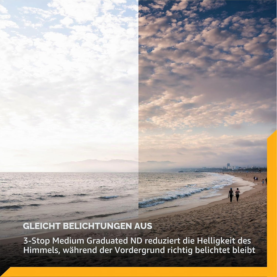 NiSi 82mm JetMag Pro Magnetischer Medium FS GND8 (0.3-Stops9) Verlaufs-ND-Filter (Zur Verwendung mit
