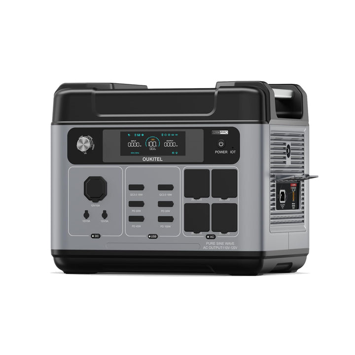 OUKITEL P2001E Pro Tragbare Powerstation 3200W, Solargenerator 2048Wh LiFePO4 Batterie, 1Std Schnell