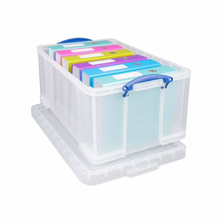 Really Useful Boxen-Set 64C, transparent Einzelbett Farblos Standardverpackung, Einzelbett Farblos S