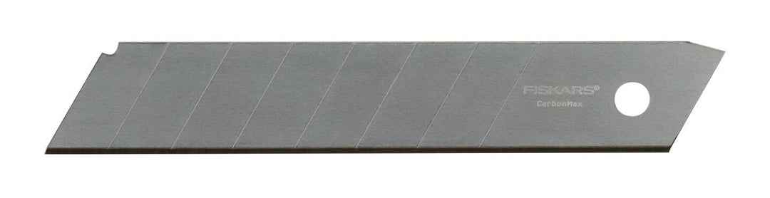 Fiskars Abbrechklingen, Für Fiskars Cuttermesser, 18mm, Rostfreier Stahl, 5er Pack, CarbonMax, 10272
