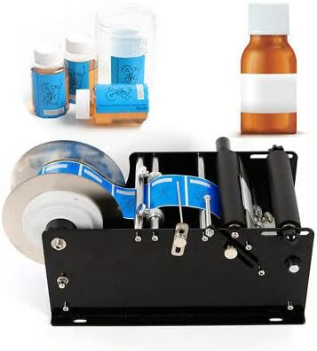 Manuelle Etikettiermaschine Rundflaschenaufkleber 30Times / Minute Rund Dose/ Flasche Halbautomatis