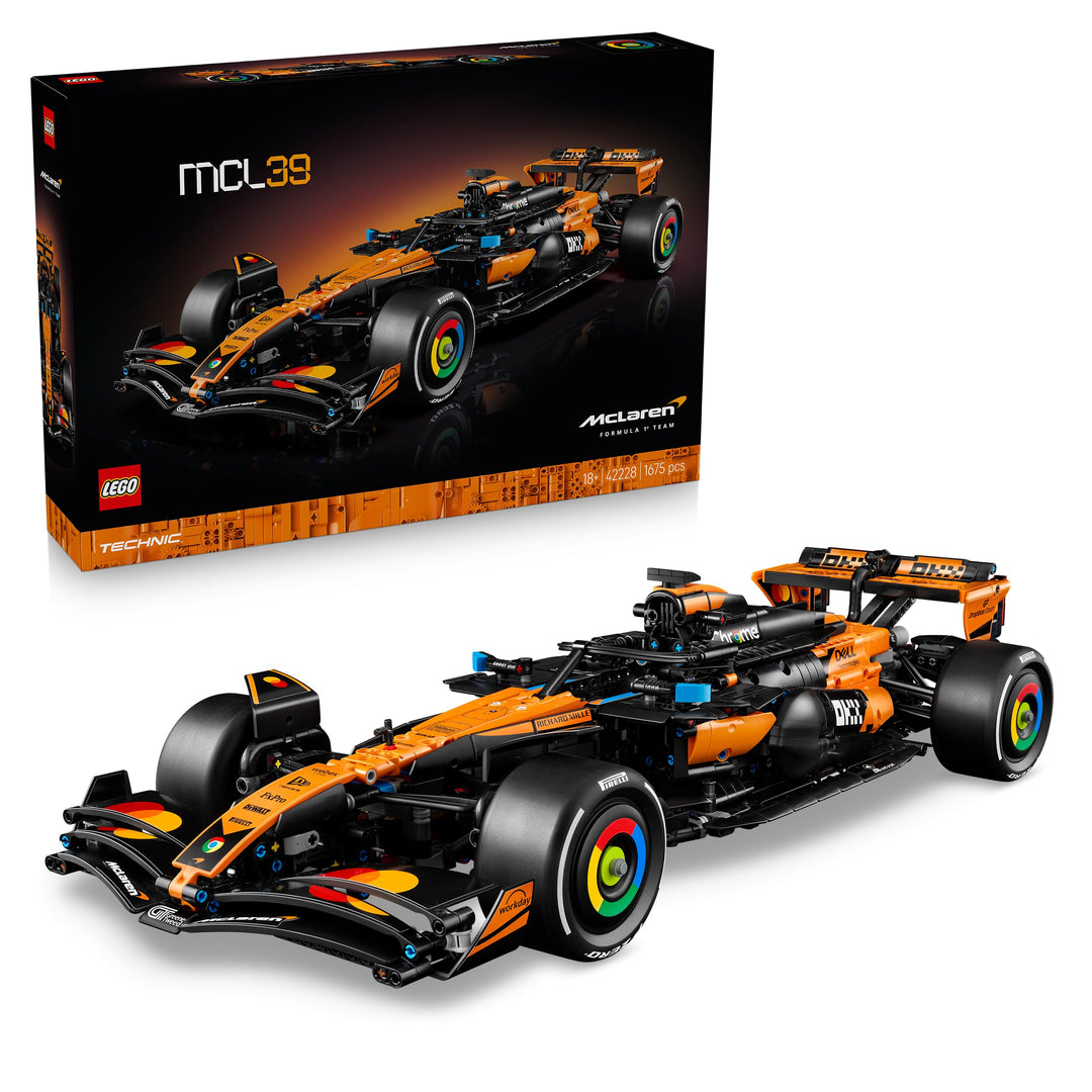 LEGO Technic McLaren MCL39 F1 Rennwagen - Modellbau für Erwachsene - Sammler Set mit V6-Motor, Diffe