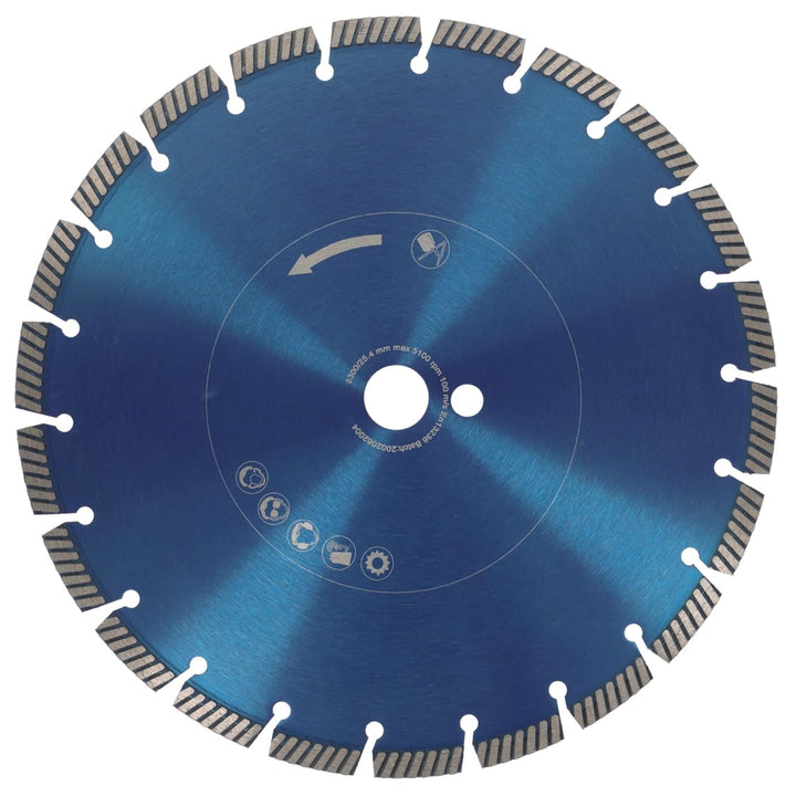 PRODIAMANT Fastcut Highspeed Diamant-Trennscheibe 300 mm x 25,4 mm für sehr harte Baustoffe wie Kalk