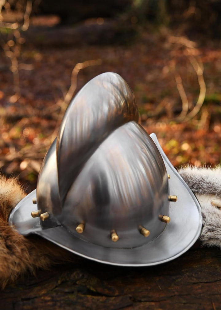 Battle-Merchant - Deutscher Morion Helm, Landsknechtshelm - Spätmittelalter - LARP - Landsknecht
