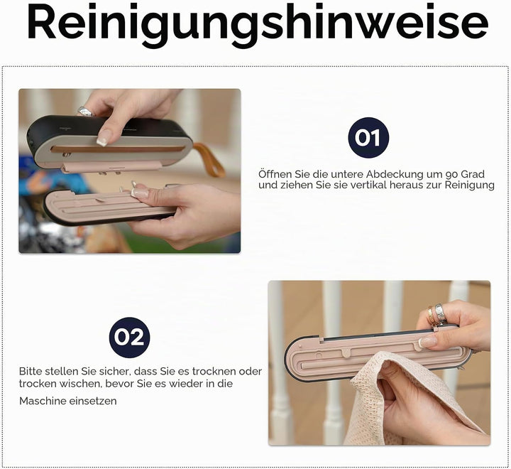 Ciarra Mini Folienschweissgerät, Vakumierergerät für lebensmittel 3 Modi, Automatisches Mini Bag Sea