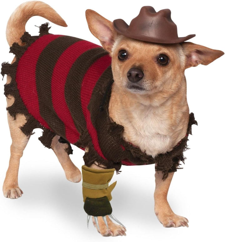 Rubie's Offizielles Haustierkostüm Freddy Krueger, Nightmare – Mörderische Träume, für Hunde, Grösse