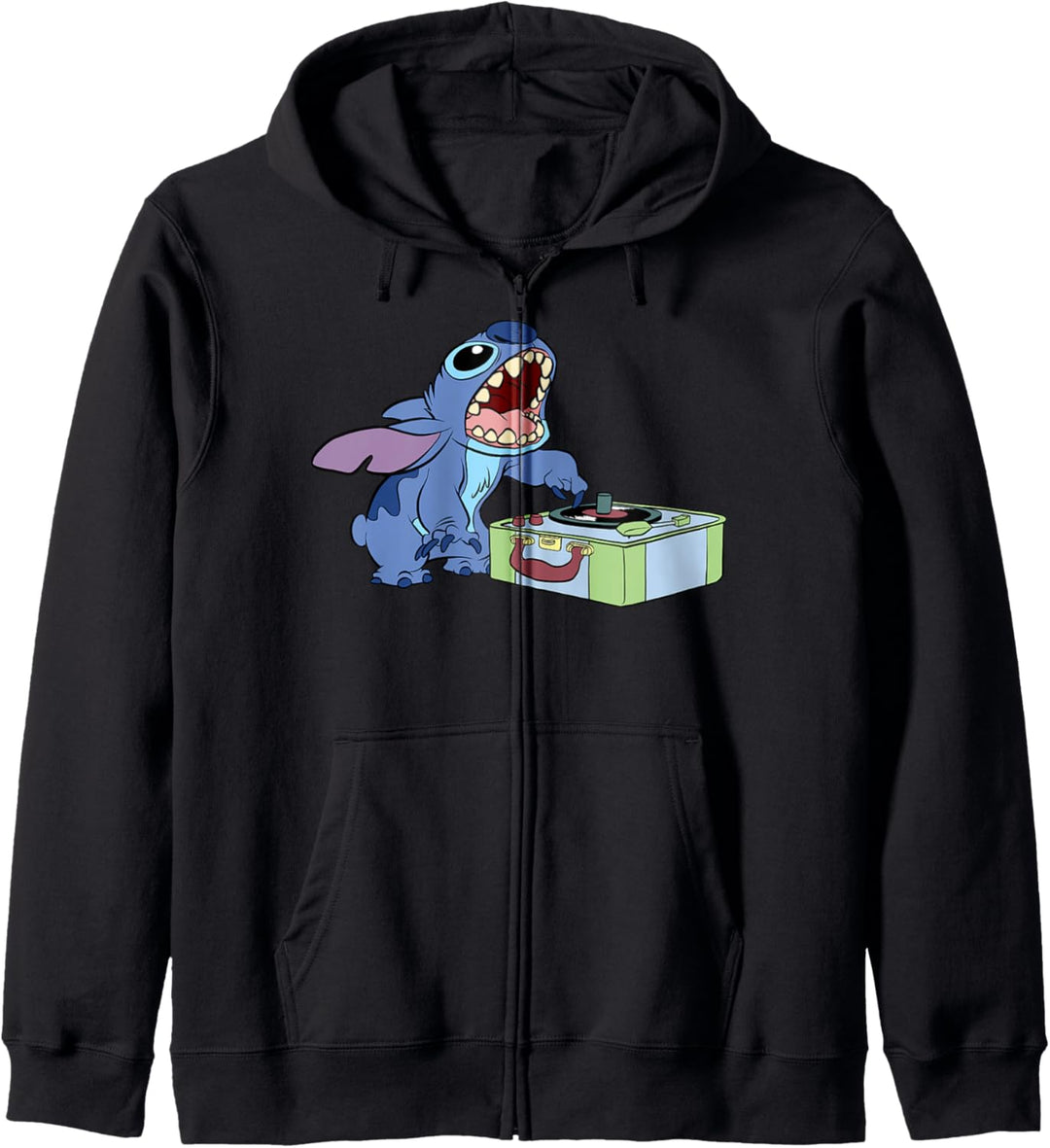 Disney Lilo & Stitch Record Player Stitch Kapuzenjacke