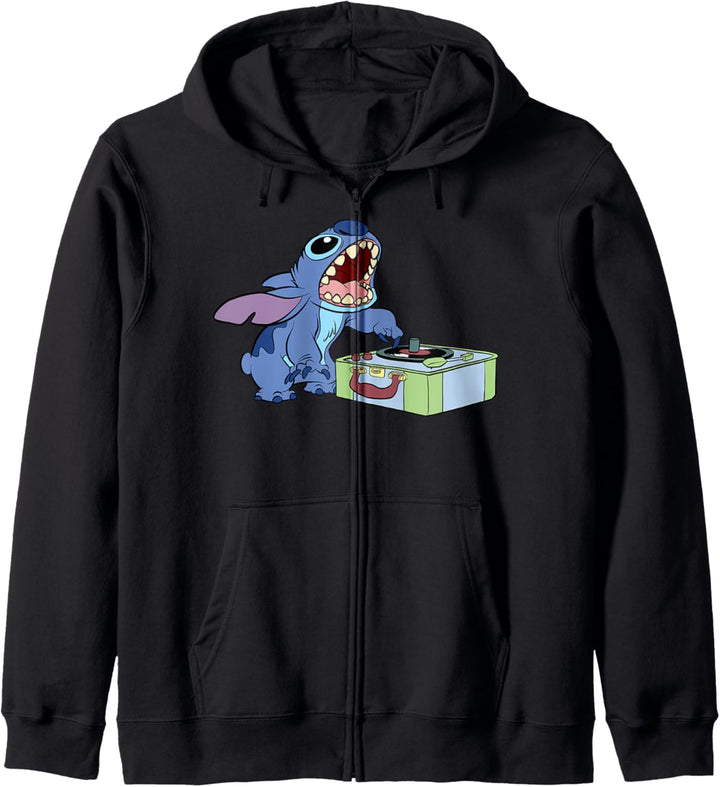 Disney Lilo & Stitch Record Player Stitch Kapuzenjacke