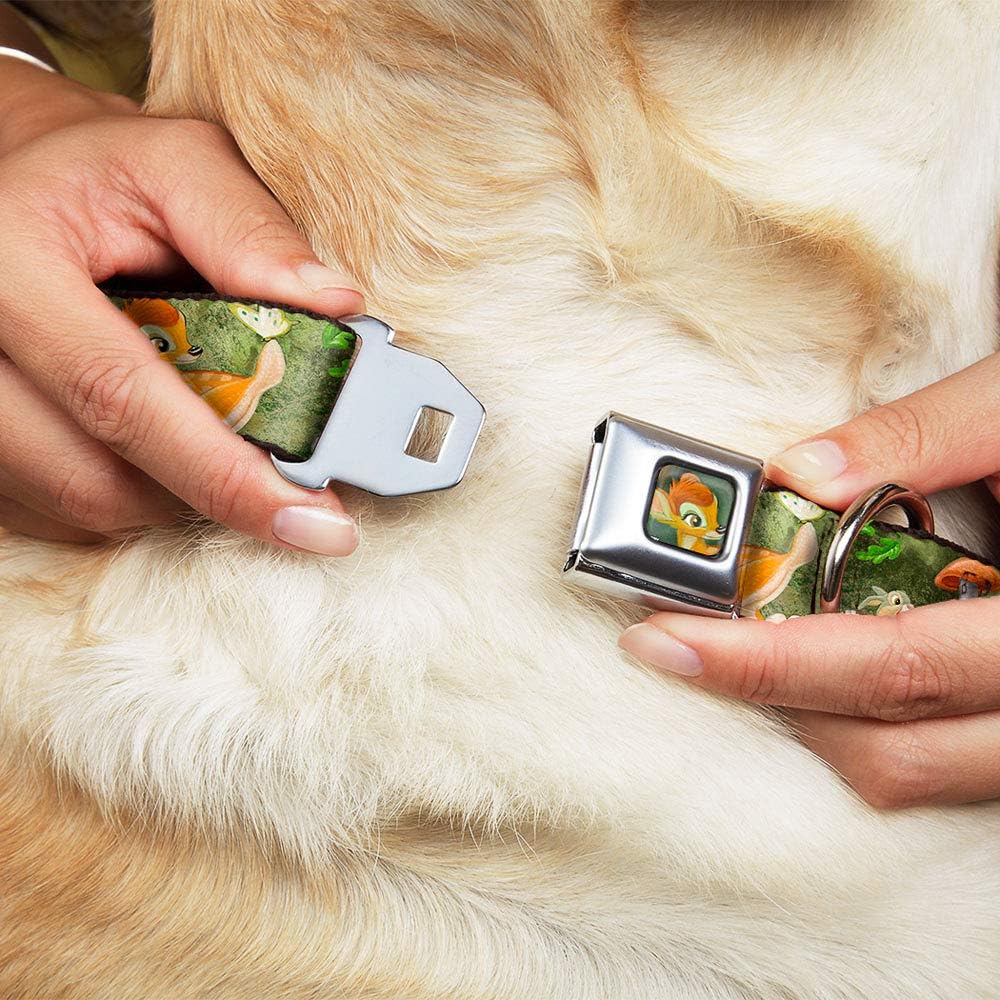 Buckle-Down dybx Bambi Face Sketch Schliessen Hundehalsband M - Fits 11-17" - 1.0" Wide, M - Fits 11