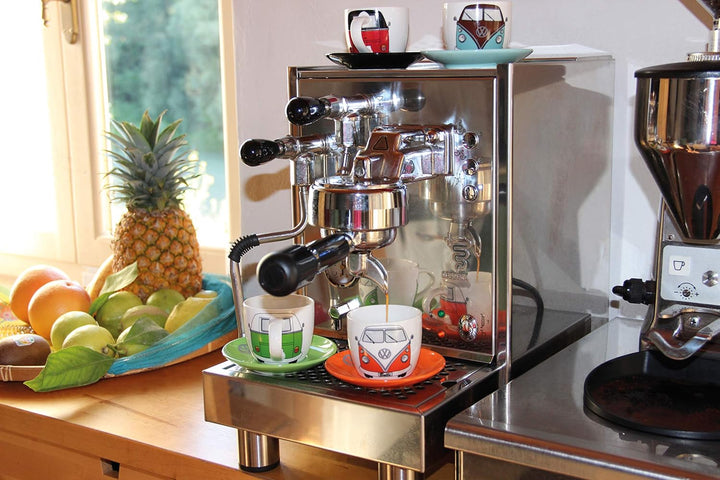 BRISA VW Collection - Volkswagen Keramik Espresso-Tassen-Kaffee-Tee-Cappuccino-Set im T1 Bulli Bus D