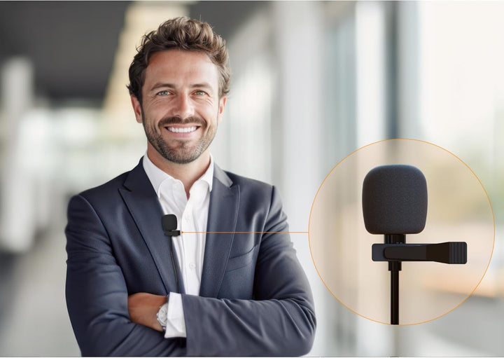 Audibax AWM 402 Micrófono Inalámbrico Lavalier de 4 Canales UHF