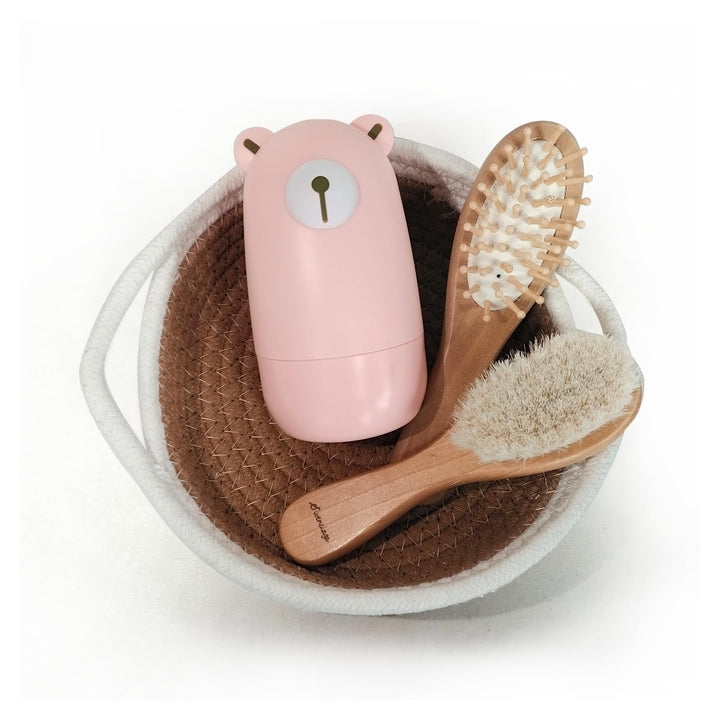 Baby Nagel Set, Baby Maniküre Set und Pediküre Set mit niedlichem Etui. Baby Nagelknipser und Bürste