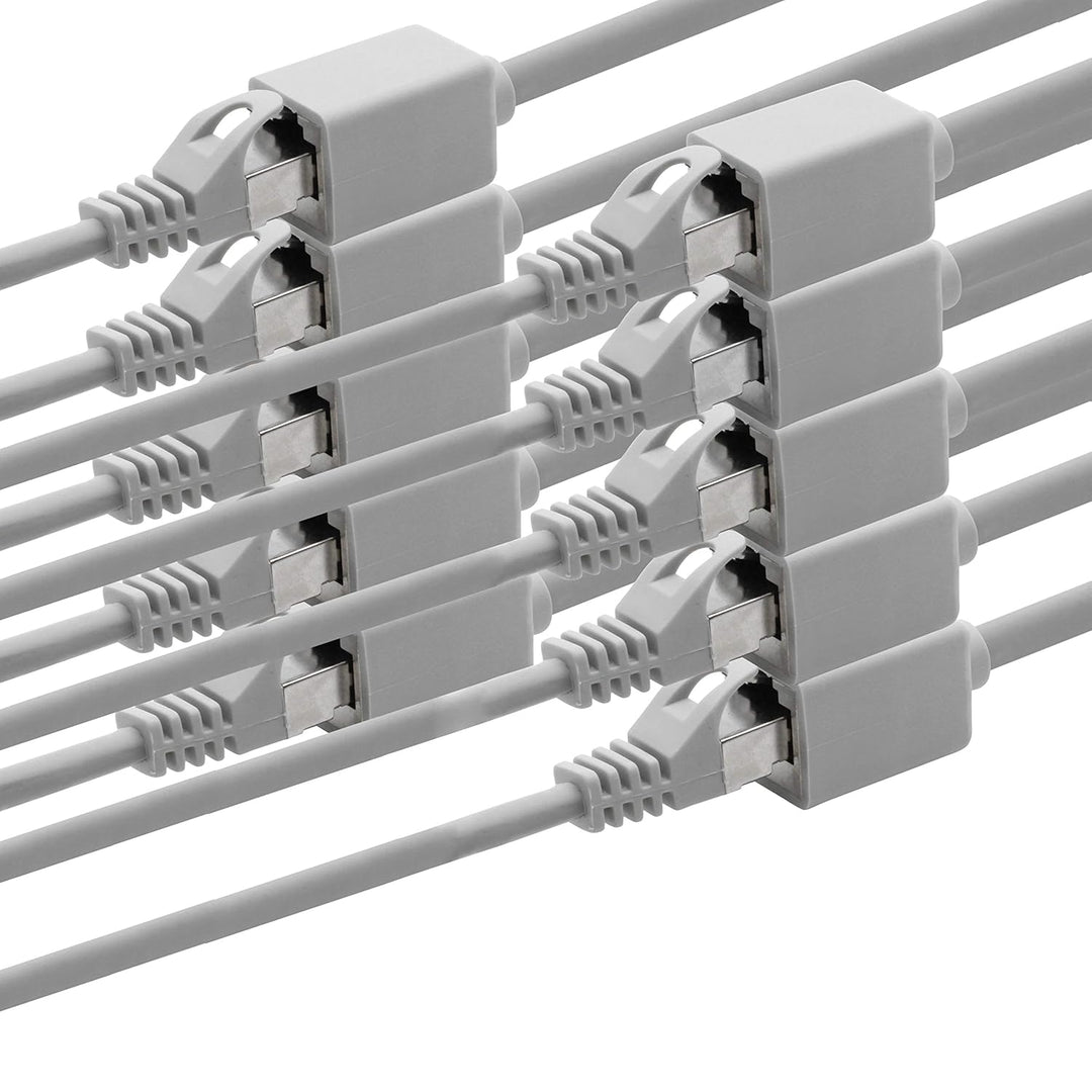 1aTTack.de 618357 CAT7 Cat.7 Verlängerung Adapter - 0,5m - Ethernetkabel Lankabel Netzwerkkabel 10 G