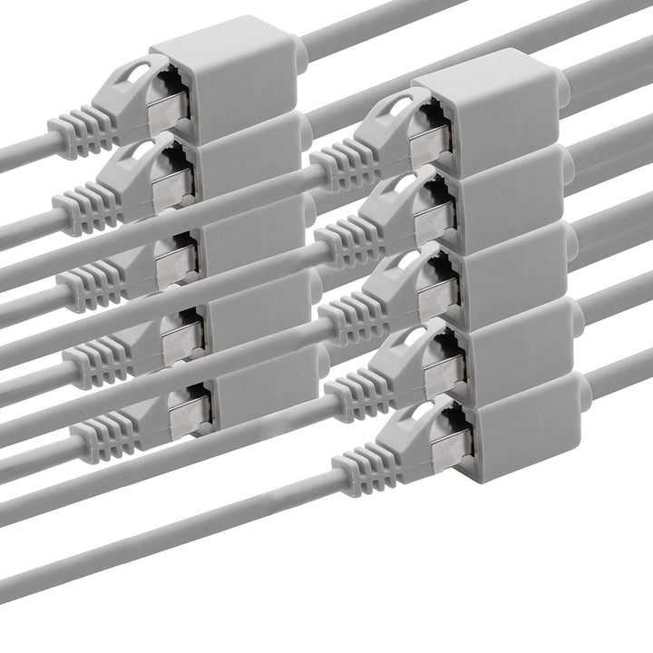 1aTTack.de 618357 CAT7 Cat.7 Verlängerung Adapter - 0,5m - Ethernetkabel Lankabel Netzwerkkabel 10 G