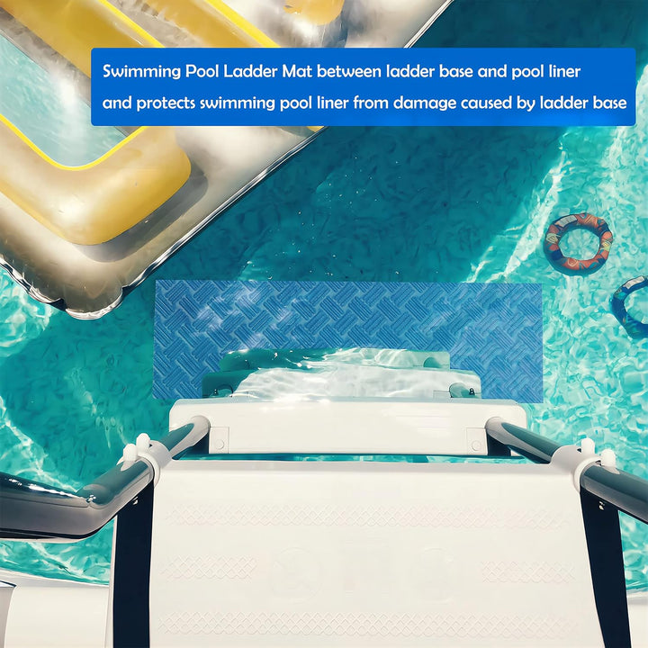 Schwimmbadleitermatte, rutschfeste Matte, Poolfolienschutz, Schwimmbadleiterpolster für Schwimmbadfo